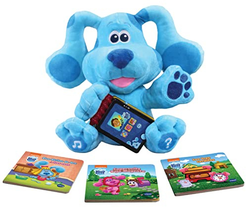 VTech -80-614122 Tracks Interaktives Plüschtier Lernen Sie mit Blau, Farbe, einzigartig (80-614122)