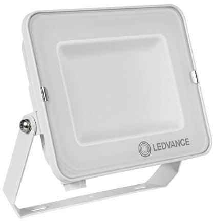 Ledvance Projecteur LED Compact Blanc 50W 4500lm 100D - 830 Blanc Chaud | IP65 - Symétrique