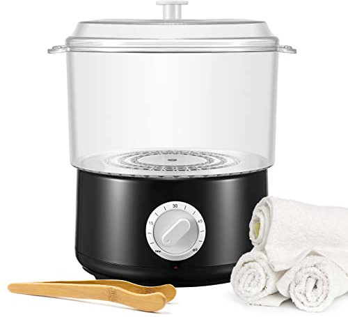 Aomdom Scaldasalviette Elettrico, Scalda Salviette da Bagno Elettrico con Clip per Asciugamano Riscaldamento Rapido a 202 F in 10 Minuti per Spa/Viso/Barbiere/Uso Domestico