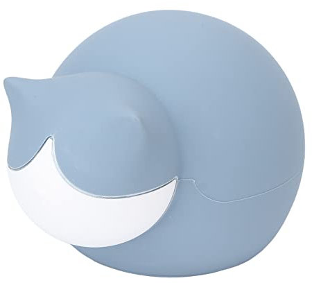 Wärmflasche, süße Katze Wärmtasche, Katze Wärmflasche Silikon süße Wassereinspritzung tragbare Mini-Wärmflasche für Kinder, Studenten, Männer, Frauen, Geschenk(Blau)