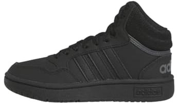 adidas Mixte Enfant Hoops Mid Shoes Chaussures, Core Black Core Black Grey Six, 32 EU