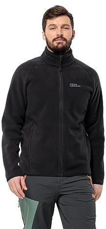 Jack Wolfskin Herren Waldsteig Fz M Fleece-Jacke, Schwarz, S EU