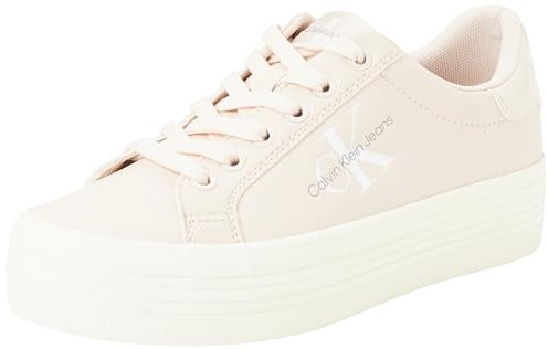 Calvin Klein Jeans Sneakers Donna Bold Lace con Zeppa, Rosa (Whisper Pink), 41