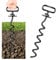 Dog Ground Anchor, Heavy Duty dog Lead Stake, Screw In dog ground stake for Large Dogs, Dog anchor for camping, Yard, Beach