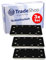 Trade-Shop - 3 piastre abrasive, 93 x 175 mm, compatibili con le levigatrici orbitali Festool come RS 300/piastra di base in alluminio
