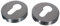 NAJDER Edelstahl Türgriff Runde Rosette, Edelstahlschild für Türgriffe, Drückerrosette, Innentüren Rosette, für Innentüren, Inox A2, AISI 304