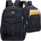 Retoo Universeller Rucksack, Fahrradrucksack, Bike Rucksack, Für Trails, Aktivitäten, Universell, Einsetzbar, Für Damen, Herren, Kinder, Leichter, Arbeitsrucksack, Rucksack Reisen, Schwarz