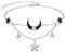 KINGWHYTE Mondstein Armband 925 Sterling Silber Stern und Mond Armband Einstellbare Stern Charme Kette Mond Schmuck Geschenke für Frauen Teenager Mädchen Damen