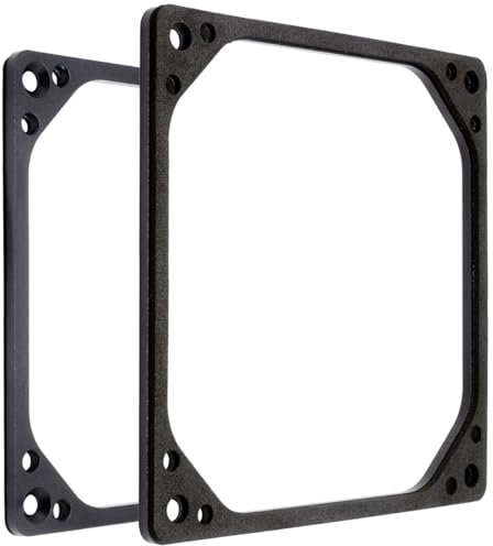 DolDer Lüfter Abstandhalter Adapterrahmen Geräuschreduzierende Lüfter Entkopplung aus Aluminum für Wasserkühlungs-Radiatoren/Gehäuse und 140mm Lüfter (14cm)