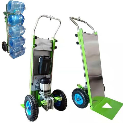 MAYFABD Elektrischer Treppensteiger Handkarren Transportwagen mit 250Kg Traglast Robuster Treppensteiger Umzugswagen mit 36 Ah Li Batterie für Familienumzüge Lagerlogistik Verteilu,Grün