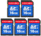 INDMEM SD-Karte 16GB 5er Pack, UHS-I SDHC U1 Class 10, Hochgeschwindigkeit 16GB SD-Karte für Digitalkamera, Computer, Wildkamera