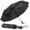 TechRise Parapluie Pliable, Parapluie Automatique Compact Coupe-vent avec 10 Baleines, Ouverture et Fermeture Automatiques à un Seul Bouton, Parapluie Portable pour Hommes et Femmes, Carreaux Noirs