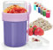 XJIANFU Müslibecher to Go 250ml+450ml,Auslaufsicherer Lunchpot Müsli Cup to Go Becher mit Löffel,Müslibecher to Go,to Go Müslibecher,Joghurtbecher to Go(3545-Purple)