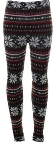 deevan Women's Chunky Cable Knitted Trousers, Ribbed Knitted Warm Winter Thick Leggings, Stretchy Jegging Pants (UK, Numeric, 12, 14, Regular, Regular, Snowflake Brown)