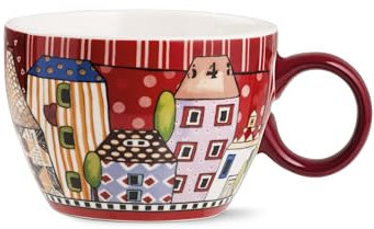 Egan Tasse Frühstück Land Mio Rot 460 ml