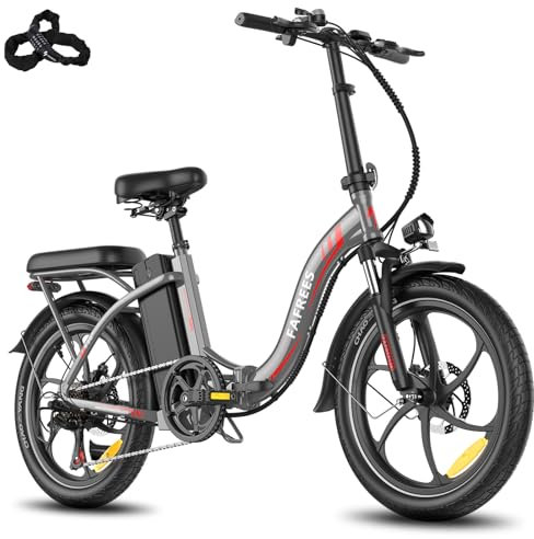 Fafrees 2025 Fatbike F20+ Ebike Klapprad 20 Zoll mit 36V 20AH Akku [ Offiziell ] Damen Elektrofahrrad Herren 250W, Fatbike Ebike für Erwachsene 140kg, E Mountainbike 20° (Grau)