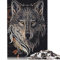 Wolf Art 2 Puzzles, farbenfrohe, Coole Puzzles für Kinder ab 12 Jahren, 1500 Teile (85 x 57 cm)