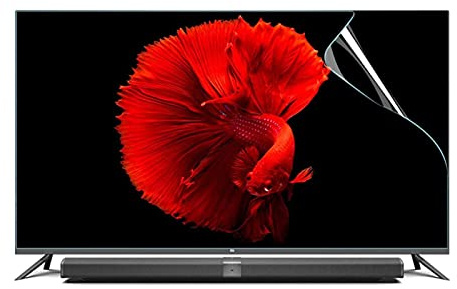 XAoSCd Protection D'Écran TV 32-75 Pouces, Film Antireflet, Anti-Lumière Bleue, Anti-Rayures, Installation Facile pour TV/LCD/LED/OLED Et QLED 4K HDTV,Hd-1075x604mm