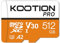 KOOTION Carte Micro SD 512Go, jusqu'à 200 Mo/s en Lecture, Carte microSDXC UHS-I, C10, U3, V30, A2, vidéo Full HD et 4K, Carte mémoire Haute Vitesse pour Smartphones/tablettes/caméras d'action