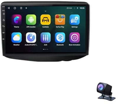 Autoradio Stereo Touchscreen Android da 9 Pollici per Toyota Vitz XP10 Yaris Platz Echo 1999-2005 con Carplay Navigazione GPS Android Auto con BT WiFi USB Mirror Link FM ricambi Auto (1+16G)