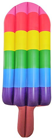 Aufblasbare Eiscreme-Schwimmer, verdicktes PVC, buntes schwimmendes Bett für Erwachsene, Sommer-Pool-Party