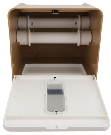 Vvikizy Automatischer Papierhandtuchspender, Berührungsloser Intelligenter Elektrischer Rollenpapierhandtuchspender mit 3 Einstellbaren Längeneinstellungen und Nachtlicht, für (2)