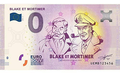 Bank Note 0 Euro Souvenir Blake and Mortimer (2018)