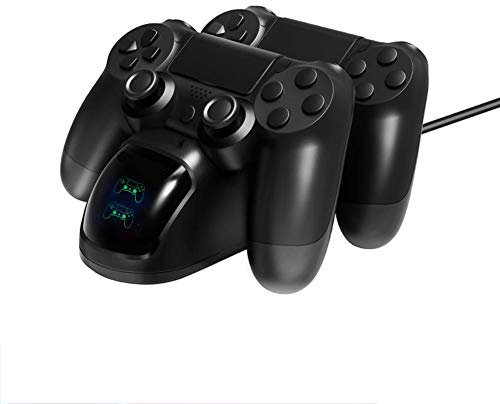 Caricabatterie Controller, Dual USB Ricarica Rapida Stazione di Ricarica Controller con Display a LED per Controller/S