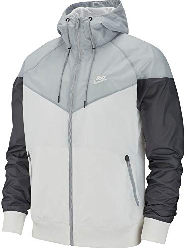 Nike Herren Sport Jacket M NSW HE WR JKT HD, white/wolf grey/dark grey/(white), 4XL-T, AR2191