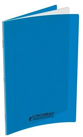 CONQUERANT Lot de 20 Cahiers Classique 24x32cm Grands Carreaux Seyès 48 Pages Agrafées Couverture Polypro Bleu