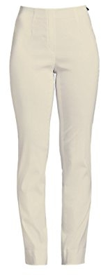 Robell Style Marie – Bequeme, stretchige Damenhose, Gerade geschnittenes Bein mit Schlitz, bekannt aus TV Werbung Farbe Creme Größe 44