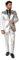OppoSuits Herren Shiny Silver Business-Anzug Hosen-Set, Silbern glänzend, 60