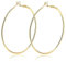 AURSTORE Ohrringe, Creolen, für Damen, aus Edelstahl, groß, modisch, Schmuck, Geschenke für Frauen, 50mm, Gold, Edelstahl