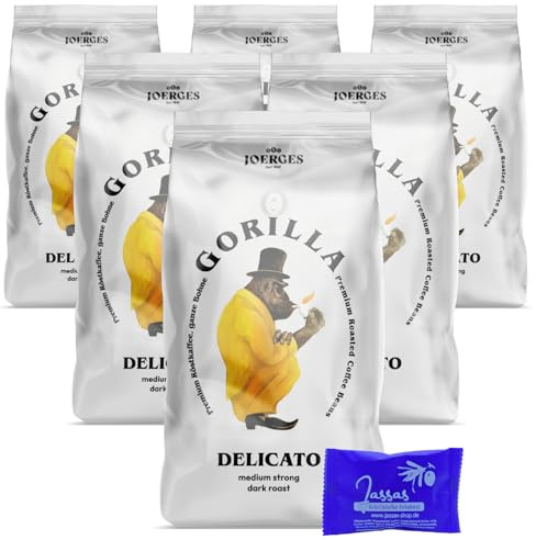 Gorilla Espresso Delicato 6x 1000g Joerges + Jassas Gebäck | Gorilla Kaffee | Gorilla Espresso