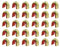Be In Your Mind 30 STÜCKE Bogenschießen Sehne Nockpunkte Messing Sehne Nocken Schnalle Clips für Compound und Recurve Bogen Sehne Zubehör