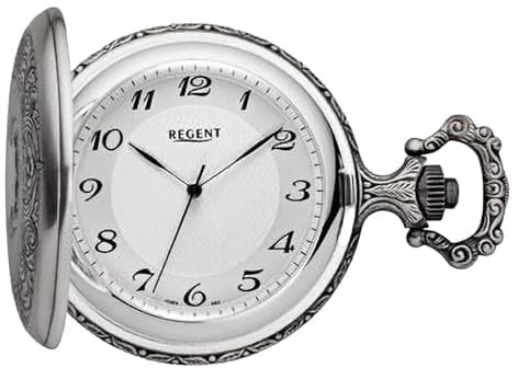 Regent Herren Taschenuhr Savonnette Antik 49 MM Mechanischer Handaufzug Arabische Zahlen P-722