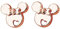 Kaguyo Minnie Mouse Earrings for Girls - Orecchini a Bottone in Argento Sterling 925 Placcato in Oro Rosa per Donne, Ragazze e Bambini - Regalo di Compleanno (oro rosa)