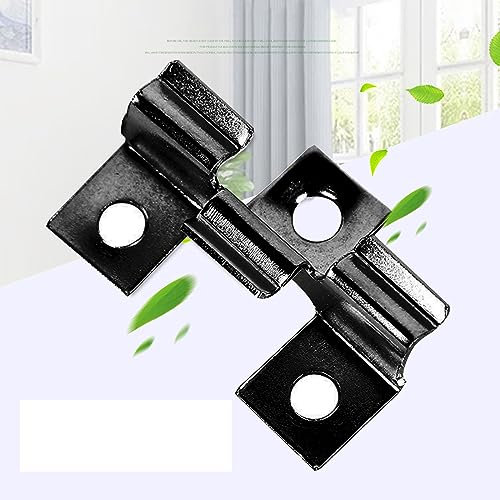 jackfru WPC Clips 100 Pcs, Terrassenclips, WPC Dielen Befestigungsclips 6.5mm Edelstahl Befestigungs Clips (100, Schwarz, 6.5mm)