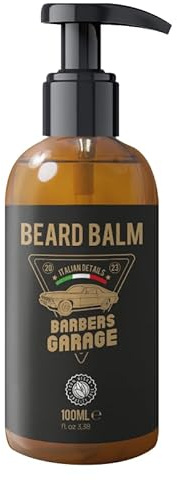 Barbers Garage Bart Balsam (100ml) - Italian Details - Bartstyling für Bartglanz - LeaveIn oder RinseOut, Bartpflege, Bartreinigung