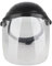 KKPLZZ Safety Clear Grinding Face Shield Screen Mask Visor Eye Protection (Black)