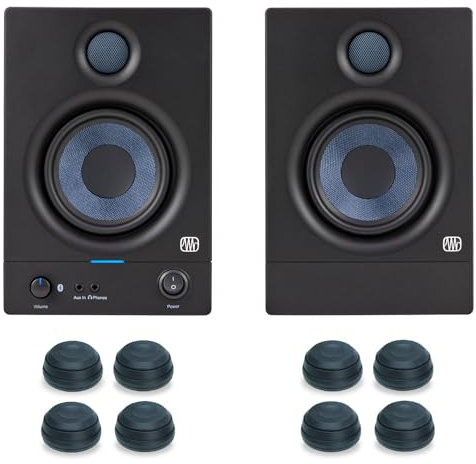 Presonus Eris 4.5 BT II Generación Activa Bluetooth Studio Monitor Boxes Altavoz 2ª generación + pies keepdrum