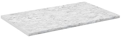Vicco Plan de Travail Cuisine R-Line, Marbre Blanc, 100 cm