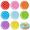 Toivize 80 Pcs Colorful Party Paper Plates, 7-Inch Round Multicoloured Plates for Weddings, Birthday Parties, DIY Crafts