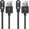 peaceking 2 Pièces Chargeur Universel pour Montres Connectées, Câble USB Magnétique 2 Broches, Charge Rapide et Sécurisée - Compatible avec Montres Intelligentes (Modèle A & B, 2.84mm)