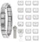 Greenyre 20PCS Italian Charm Bracelet Set,Classic Glieder italian charms 9mm Edelstahl Modul italienische Armbänder mit Öffnungswerkzeug,Italian Style Charms für Damen