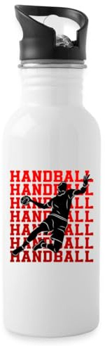 Handball Handballeur Sport Cadeau Drôle Gourde avec paille intégrée