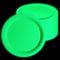 APUXXJUPA Glow in The Dark Neon Birthday Plates, 50 Pcs 23 x 23 cm Green Bulk Paper Plates Let's Glow Party Decorations for Neon Party Supplies