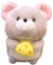 KONTONTY Poupée De Rat Peluche Poupée Souris De Poupée en Peluche Poupée pour Enfants pour Animaux Light Grey