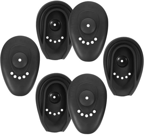 minkissy 3paare Silikon Ohrenschützer zum Haarefärben Hitzeschutz Ohrenkappen für Schminken und Haarfarbe Schwarze Ohrenschützer Robust und Bequem für Salon und Zuhause