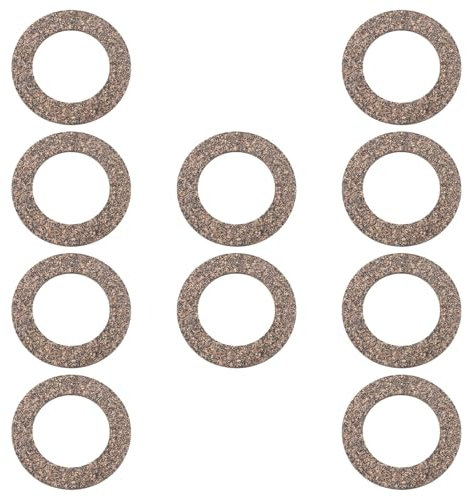 LT Easiyl 10-teilige Gummikork-Tankdeckeldichtung 40 X 62 X 3 Mm Kompatibel mit Simson S50 SR1 S-Tar S-parrowhawk H-abicht O-Ring-Kork-Gummidichtung